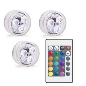 닌자 슬러시 FS301/FS300용 AT14 LED 캡슐 조명, 16가지 색상 및 4가지 모드, 설치 불필요, RGB 방수 조명 3팩
