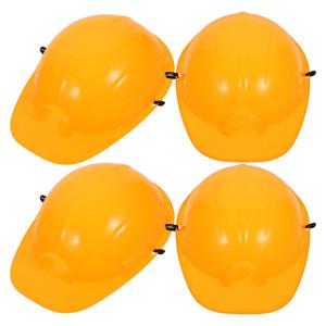 5Pcs 시뮬레이션 안전 건설 모자 어린이 플라스틱 밝은 색상 건물 드레스업 파티 용품 창의적인 역할 놀이