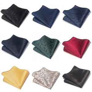 세련된 슬림핏 남성 비즈니스 정장 포켓 스퀘어 1개, 스트라이프, 단색, 꽃무늬 등 다양한 디자인 포함