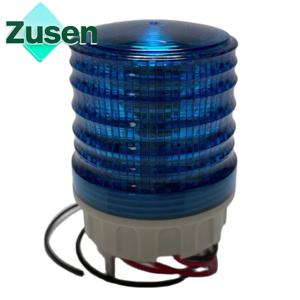 Zusen TB5051-B 12v 24v 110v 220v 파란색 소형 신호등 3 가지 모드 스위치 스트로브 플래시 항상 경고 Led 램프