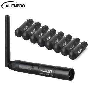 ALIEN 2.4G 무선 DMX 512 제어 Dfi ISM 컨트롤러 디스코 DJ 파티 무대 이동 헤드 레이저 광용 XLR 수신기 송신기