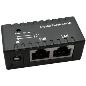 IP 카메라 POE 어댑터 모듈 액세서리 POE DC12-48v 용 1000Mbps 기가비트 단일 포트 패시브 POE 인젝터 전원 분배기