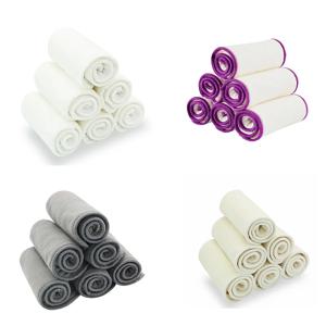 HappyFlute 재사용 가능한 세탁 가능 인서트 부스터 라이너 극세사 대나무 숯 35x13.5cm 포켓 천 기저귀와 함께 사용