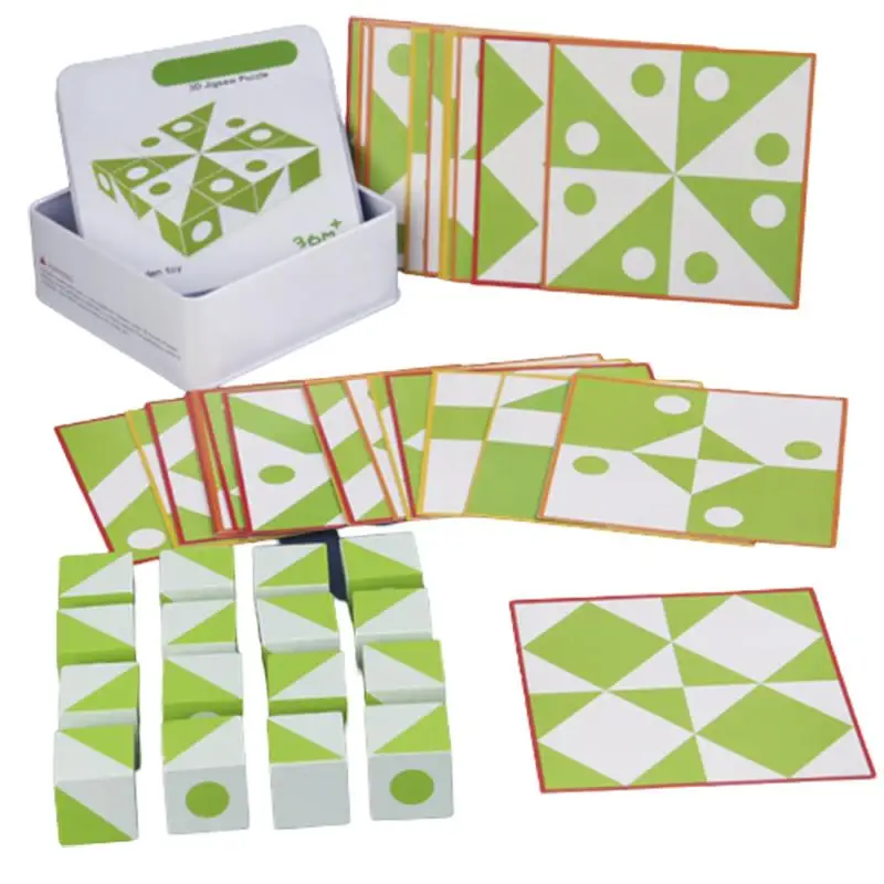 3D 퍼즐 나무 공간 사고 상상력 논리 게임 어린이 수학 교육 장난감 어린이를위한 BoardGifts DIY