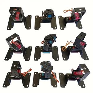 2 Dof 로봇 암 수평 및 수직 짐벌 브래킷, DIY 고정 액세서리 MG996 스티어링 기어 프로그래밍 가능 키트에 적합