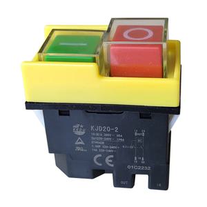KEDU KJD20-2 방수 푸시 버튼 스위치 전원 차단 및 저전압 보호 10(8)A AC120V/250V