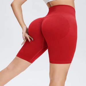 원활한 피트니스 반바지 여성 여성 스포츠 높은 허리 반바지 피트니스 캐주얼 운동 러닝 복숭아 엉덩이 반바지