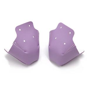 1 쌍의 아이스 스케이트 신발 커버 4 홀 통기성 발가락 캡 PU 가죽 소프트 롤러 스케이트 롤러 블레이드 용 교체 보호대