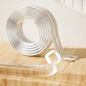 어린이 투명한 충돌 방지 스트립 PVC 투명 소프트 베이비 테이블 가장자리 벽 코너 유리 커피 테이블 가장자리 보호