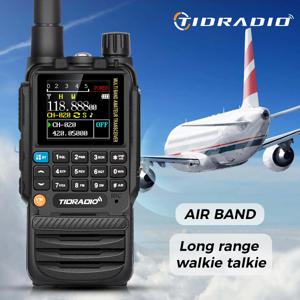 TIDRADIO H3 워키토키 장거리 무선 프로그래밍 에어 밴드, 견인 방식 햄 라디오 무선 세트, USB 충전식 GMRS DualPTT