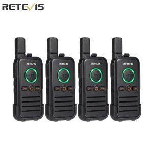 Retevis RB645 전문 휴대용 워키 토키 4pcs 호텔 레스토랑 PMR446 듀얼 채널 UHF 용 듀얼 PTT 양방향 라디오