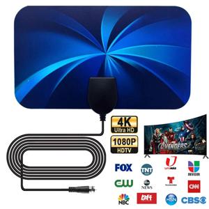 글로벌 디지털 4K TV 용 1080P TV 안테나 RV 실외 자동차 안테나 용 DVB-T2 부스터 HDTV 실내 스마트 TV EU 플러그