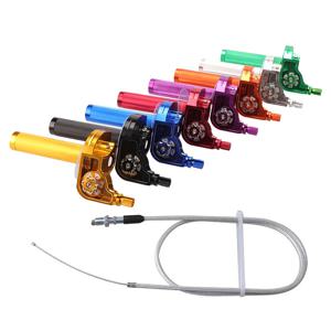 범용 CNC 알루미늄 가속기 스로틀 트위스트 그립, 핸들 바 그립 트위스터, 오토바이 모페드 스쿠터 더트 바이크용, 7/8 인치 22mm