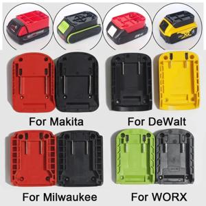ABS DIY 어댑터 Makita/DeWalt/WORX/Milwaukee 18V 리튬 배터리 용 휴대용 내구성 충전 헤드 쉘 배터리 커넥터