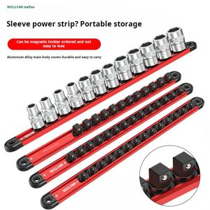 금속 소켓 보관 브래킷 마그네틱 소켓 거치대, 알루미늄 합금 소켓 레일 슬리브 소켓 도구, 자동 수리 준비