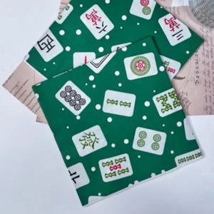 중국 마작 인쇄 녹색 냅킨, 맞춤형 파티 용지, 플레이스매트 주변 장식 용지, 2 겹, 33cm, 20 개