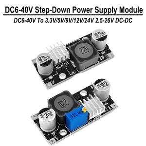 3A DC 6-40V 스텝 다운 전원 공급 장치 모듈-3.3V/5V/9V/12V/24V 2.5-26V DC 가변 전압 레귤레이터 모듈 스텝 다운 모듈