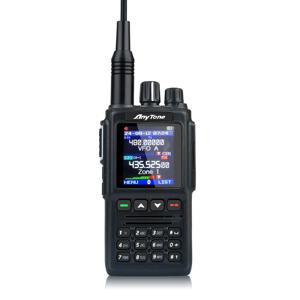 Anytone 워키토키 AT-D168UV AES256 암호화 DMR 디지털 및 아날로그 듀얼 밴드 FM 아마추어 양방향 라디오(USB-C 충전 포함)
