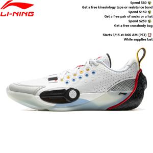 Li-Ning 남성용 WADE ALL CITY 13 프로 농구화 BOOM 쿠션 안정적인 지원 착용 가능한 LiNing 스포츠 스니커즈 ABAV001