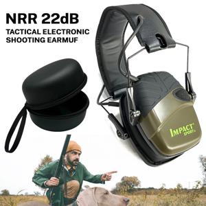 뜨거운! 전술 전자 슈팅 귀마개 야외 스포츠 소음 방지 헤드셋 사운드 증폭 청력 사냥 귀 보호기