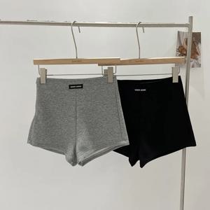 여성용 바지 여름 2025 새로운 한국 스타일 슬림하고 다재다능한 바닥 하이 웨이스트 및 와이드 레그 반바지