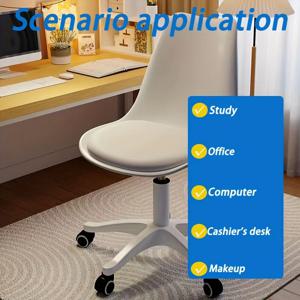 더 넓은 좌석과 등받이를 갖춘 인체공학적 롤링 스툴, 136.08 KG 무게 용량, 360 °   홈 오피스, 미용실용 회전 의자