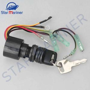 수성 선외기 엔진 용 보트 엔진 점화 키 스위치 3 Pos 87-17009A5 플라스틱 + 금속 액세서리는 애프터 마켓을 대체합니다.