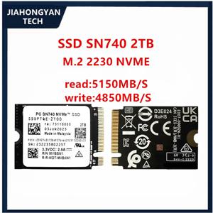 오리지널 WD SSD SN740 256G 512G 1TB 2TB NVME 2230 PCIE4.0 솔리드 스테이트 드라이브 카메라 핸드헬드 기기 지원