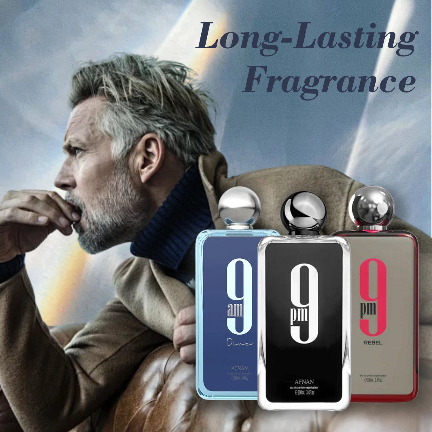 Afnan 9 PM 9 AM 다이브 여성용 남성용 향수 오 드 퍼퓸 오래 지속되는 페로몬 향수 매력을 불러일으키는 독특한 향수