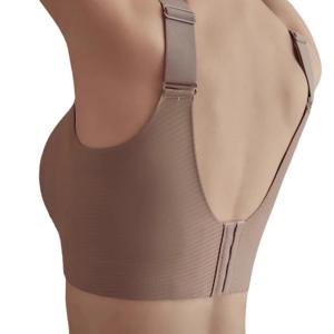 여성용 푸쉬업 브라 노와이어 패드 브라 심리스 속옷 플러스 사이즈 브이넥 브라탑 섹시 란제리 와이드 스트랩 속옷 M-4XL