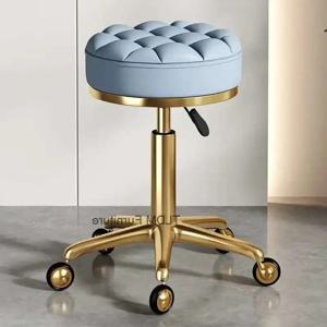 미용실을 위해 특별히 설계된 미용 의자 조절 가능한 회전 풀리 미용실 원형 의자 Tabouret A Roulette 원형의자