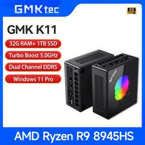 GMKtec 미니 PC K11 AMD R9 8945HS 게임용 미니 PC 32GB DDR5 1TB SSD 컴퓨터 PC 미니 컴퓨터 PC Win11 Pro 게임용 PC