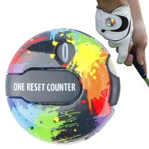 골프 점수 카운터 장갑 캡 클립 미니 골프 득점 스트로크 장치(터치 리셋 클립 포함) 신속하게 0 점수 유지 장치 반환