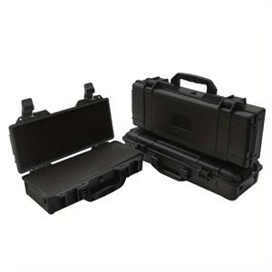 사전 절단된 스폰지 인서트가 포함된 휴대용 도구 상자 1개, 충격 방지 및 내마모성 하드 쉘 보호 도구 장비 상자