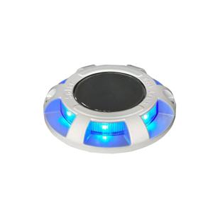 도로 안전 용품 블루 솔라 타크스 플래싱 LED 반사 스터드 화이트 드라이브웨이 라이트 리플렉터 스터드 도로 안전 플리커