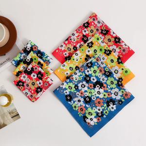 여성용 순면 프린트 손수건, 구식 얇은, 흡수성 및 땀 닦는 부드러운 손수건, 결혼 용품, 어머니의 날 선물