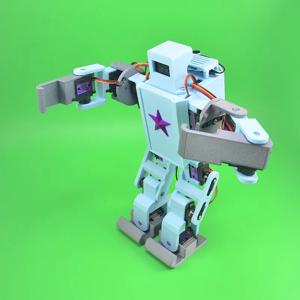 Arduino 오픈 소스 Mixly 그래픽 프로그래밍을 위한 음성 컨트롤러 스마트 장난감이 포함된 12 DOF 휴머노이드 로봇