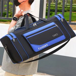 대용량 여행 가방 휴대용 싱글 숄더 피트니스 출장 경량 수납 가방 스포티 스타일 옥스포드 천
