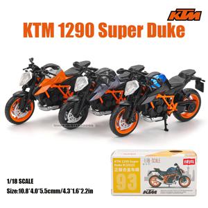 MSZ CCA 1:18 KTM 1290 슈퍼 듀크 클래식 오토바이 합금 자동차 모델 어린이 장난감 자동차 다이캐스트 오토바이 모델 장난감 선물