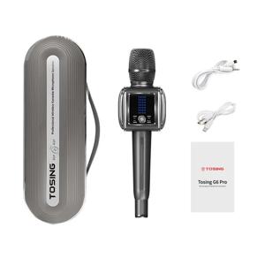 베스트셀러 TOSING G6 Pro 20W 무선 블루투스 PA 스피커 마이크 휴대용 스튜디오 마이크 성인 및 어린이용