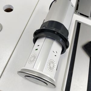 AU 표준 전원 플러그 IP65 주방 작업대 스마트 와이파이 리프팅 모터라이즈드 팝업 스피커 USB-C 타워 소켓 무선 충전기 포함