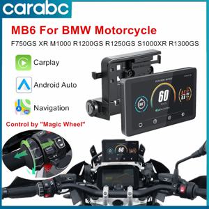 CARABC 6인치 오토바이 GPS 네비게이션 무선 카플레이 안드로이드 오토 BMW F750GS XR M1000 R1200GS R1250GS R1300GS S1000XR용