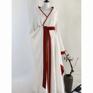 웨이 진 한복 세트 - 여성용 한 드레스, 하이웨이스트 우아한 중국 전통 의상 한복 드레스 여성용