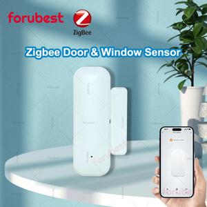 Zigbee 스마트 도어 윈도우 센서 열림/닫힘 감지기 앱 원격 모니터 홈 보안 도난 방지 센서 지원 홈 어시스턴트 Z2M