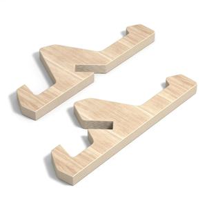 나무 스케이트보드 스탠드 1쌍 스노보드 랙 롱보드 벽걸이 스노보드 하드웨어 애호가 및 수집가용