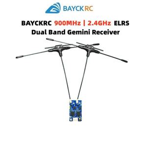BAYCKRC 900MHz 2.4GHz 915M ELRS 듀얼 밴드 제미니 리시버 익스프레스LRS RX TCXO RC FPV 레이싱 장거리 드론 고정익용