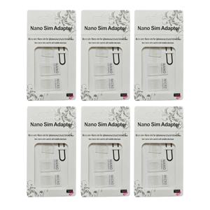 아이폰 6 7 플러스 5S 화웨이 P8 라이트 P9 샤오미 노트 4 프로 3S 미5용 마이크로 나노 SIM 카드 어댑터 커넥터 키트 100세트