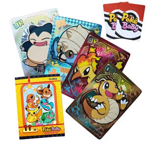 반짝이는 59개 포케바이 귀여운 DIY 카드 포켓몬 홀로그램 1996 Q151 애니메이션 버전 클래식 컬렉션 카드 겐가르 리자몽