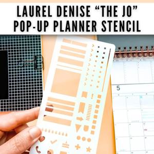 플래너 스텐실, 플래너 스텐실 저널 점선 자, 배너 목록 스탬프 레터링 북마크 다이어리 스크랩북 드로잉용