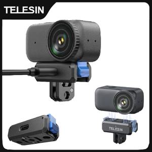 TELESIN 마그네틱 퀵 릴리스 DJI OSMO Nano 액세서리용 듀얼 클로 인터페이스 충전 어댑터 마운트